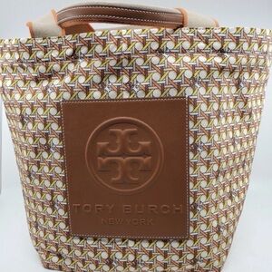 Rare New Tory Burch Multicolor Geometric Tote
